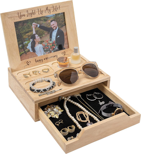 Happy Anniversary Wood Photo Frame Box